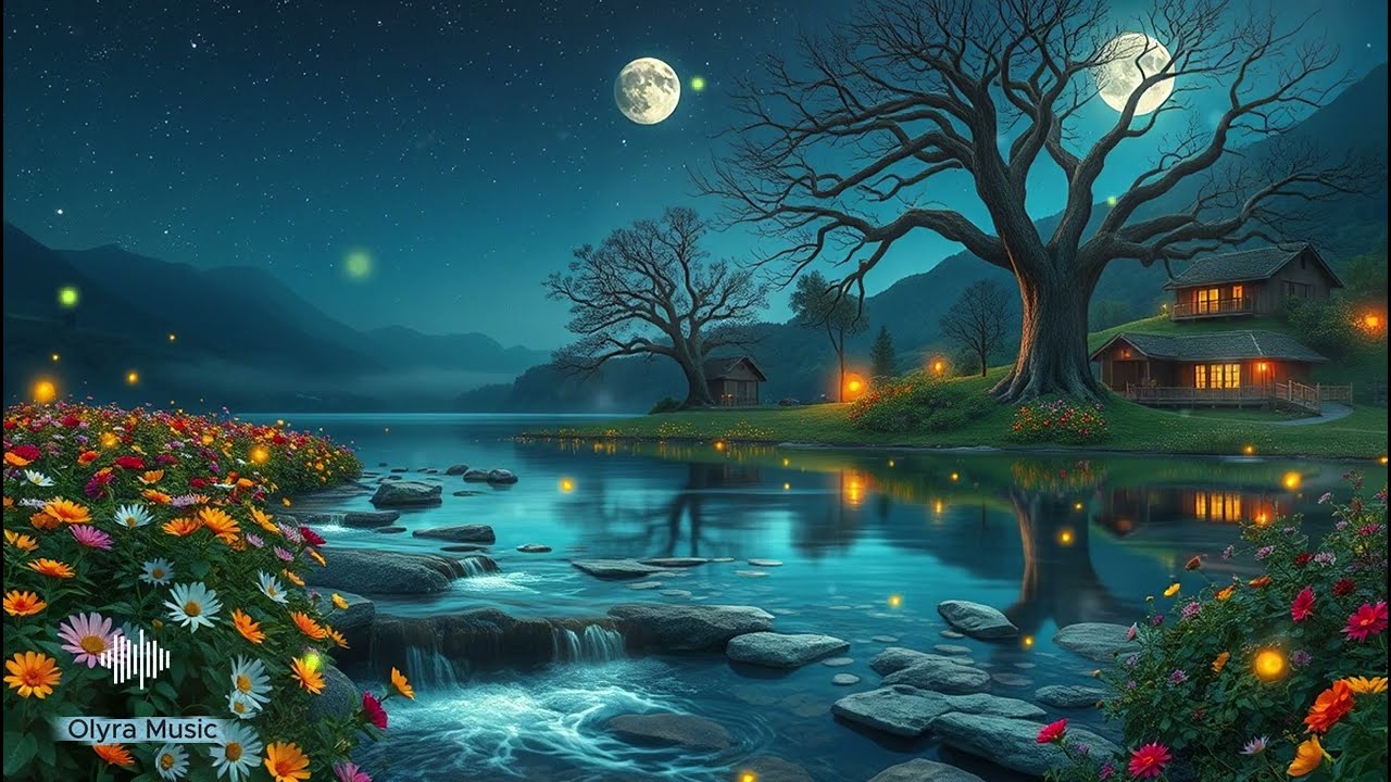 8 Hours Sleep Music 🌙🌿 Relaxing Instrumental with Nature Sounds & Night ...