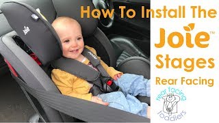 Joie Stages Rear Facing Installation | Includes alternative method for short seat belts