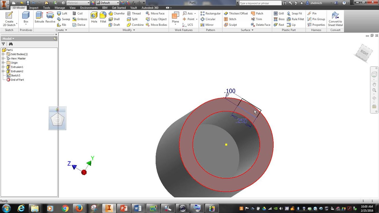 Rocket Rack Inventor Rocket Body Autodesk Inventor 2014 Helmich STEM Video 2 - YouTube