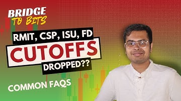 Shocking Drop in BITSAT CUTOFFS? | RMIT, CSP, ISU, FD Explained!