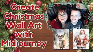 How to Create Christmas Wall Art Printable Decor with Midjourney Crafty Becky Tutorials