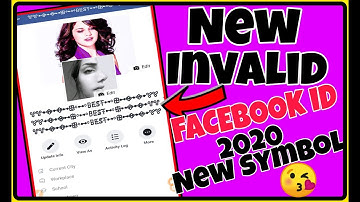 FACEBOOK NEW INVALID NAME ACCOUNT 2020 | STYLISH INVALID NAME FACEBOOK ID | BY SHAHID TRICKER
