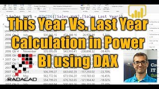 this year vs  last year calculation in power bi using dax