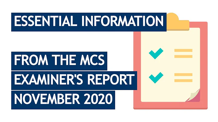 CIMA Examiner's Advice - How to PASS the MCS exam...