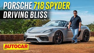 Porsche 718 Spyder review - Driving bliss! | Autocar India screenshot 2