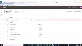 Planning and Managing an Agile Project in Project For The Web