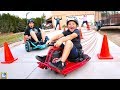 Will It Drive? ELECTRIC GO Carts vs  Drift Cart Racer!