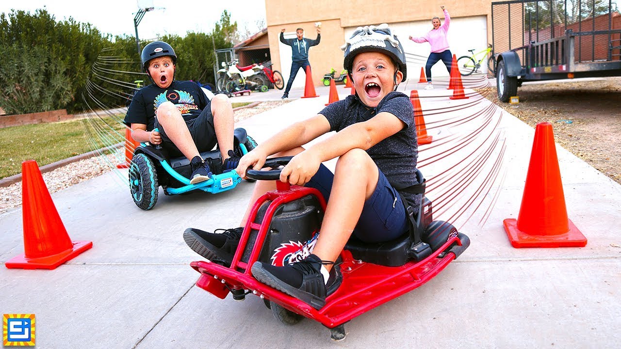 Will It Drive? ELECTRIC GO Carts vs Drift Cart Racer! - YouTube