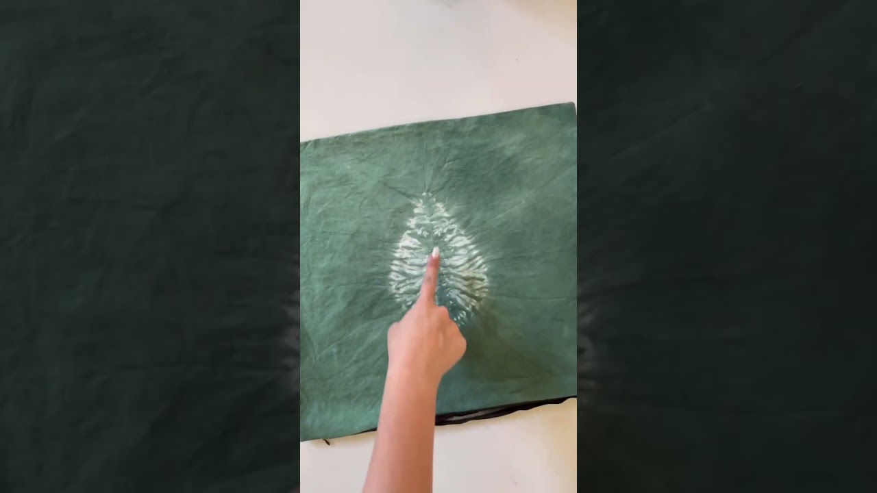 Shibori Stitch Resist Leaf 