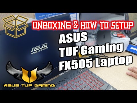 ASUS TUF Gaming FX505G Laptop Unboxing And Setup