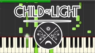 Child of Light - Pilgrims on a Long Journey (Piano Tutorial, Synthesia)