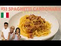 🇮🇹🏠出張編【カルボナーラ/Carbonara Spaghetti】ベーコンで作るやみつきカルボナーラ🤤#32