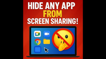 Hide Any App from Screen Sharing (Zoom, Meet etc.) | No External Windows Needed! (Update-2)
