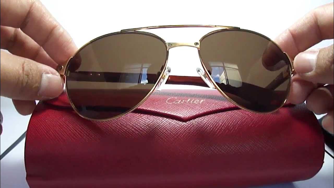 preparar Alboroto Nota Lentes Cartier Santos Dumont Madera - YouTube