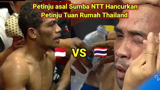Duel Keras🥊Petinju Indonesia Asal NTT Ngamuk Hajar Petinju Thailand