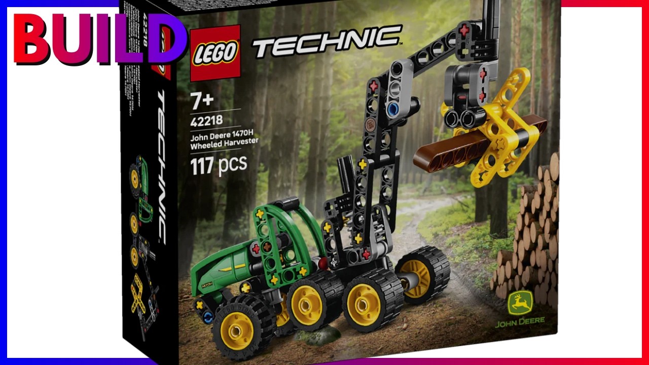 Lego 42218 Technic John Deere 1470h Wheeled Harvester Build