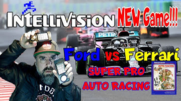 INTELLIVISION - New Game!! "Ford Vs Ferrari" Super Pro Auto Racing!