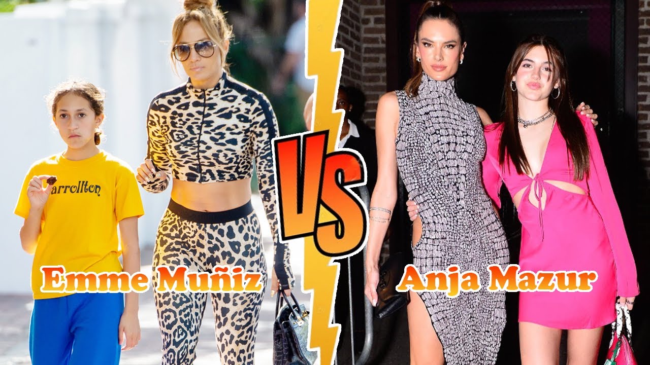 Emme Muñiz (J. Lo's Daughter) VS Anja Mazur (Alessandra Ambrosio's Daughter) Transformation ★ 2023