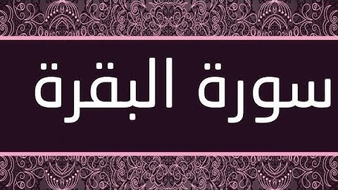 سورة البقرة كاملة بصوت تقشعر له الأبدان | أرح سمعك وقلبك 😌