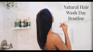 Natural Hair Wash Day Routine for Growth and Length Retention