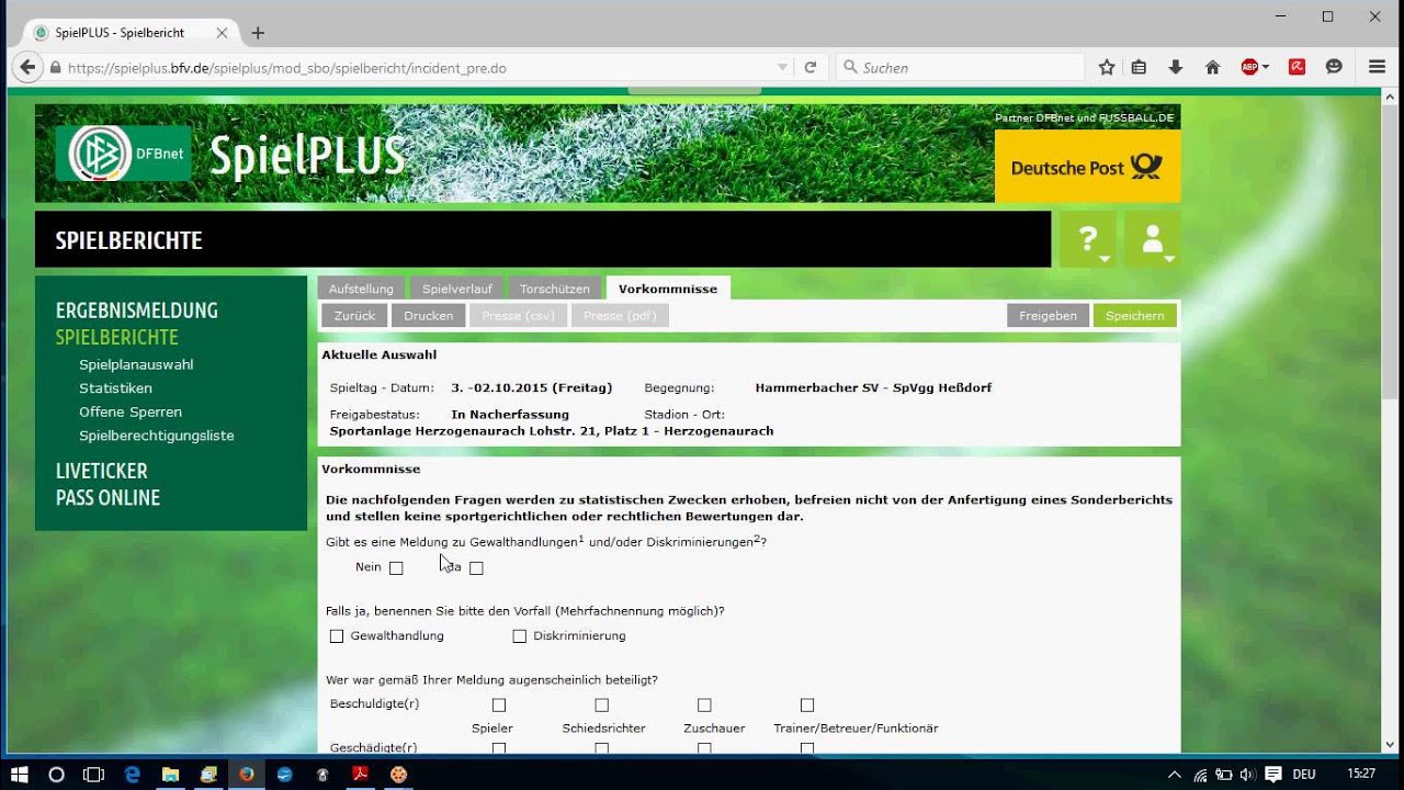 Bfv Spielplus Spielerliste