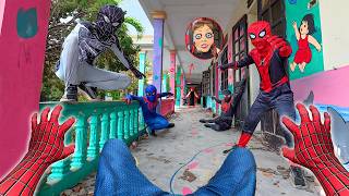Escaping The Cursed Tape! 6 Spider-Man Epic Chase