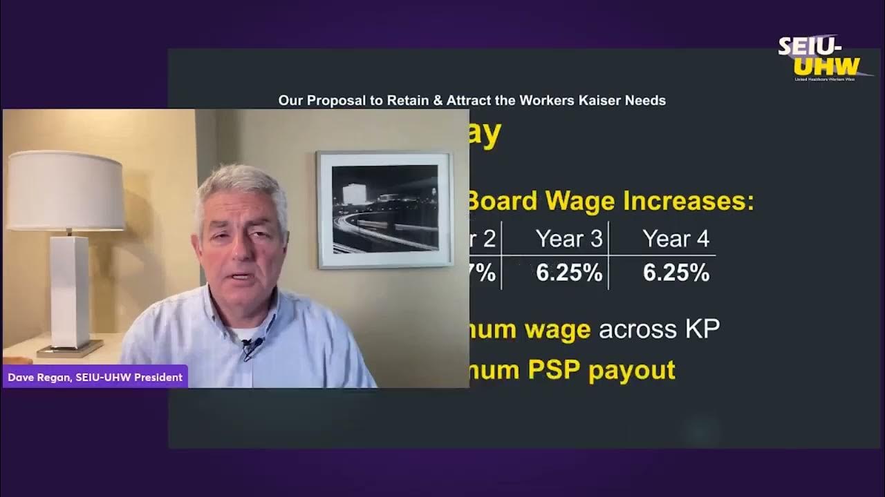 2023 Kaiser Bargaining Update with SEIUUHW President Dave Regan YouTube