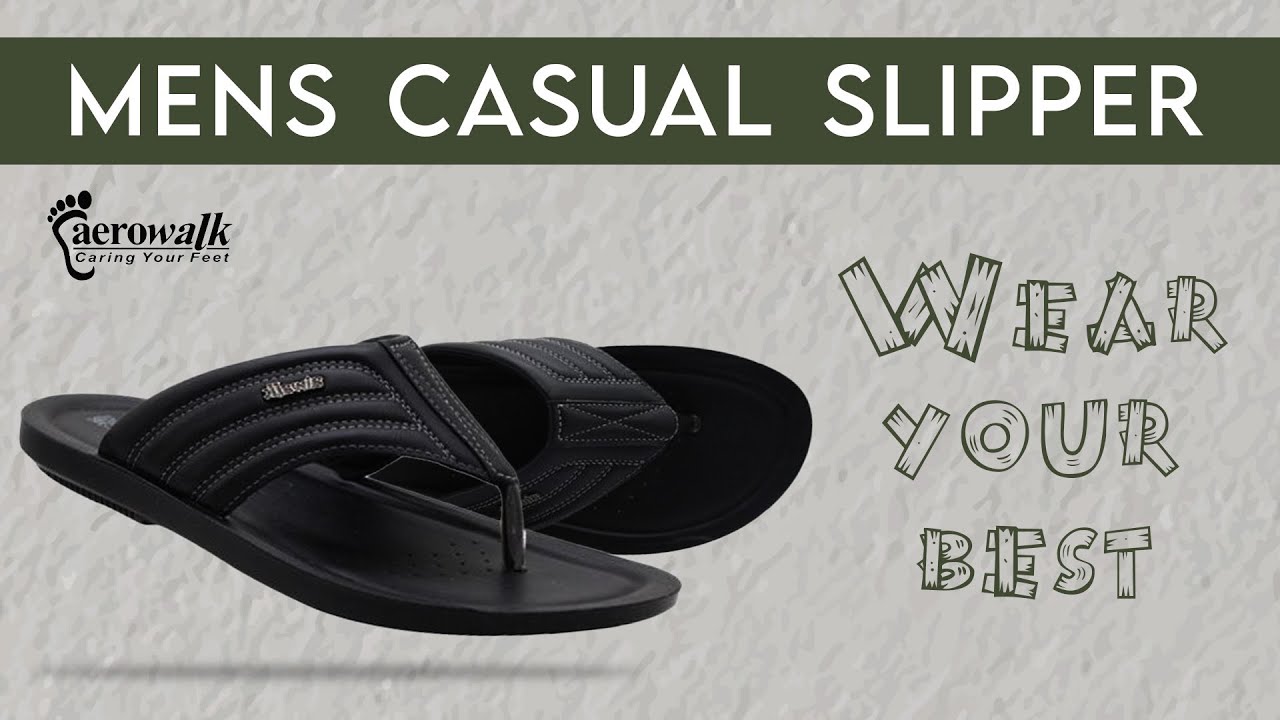 aerowalk mens slippers