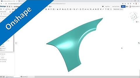 Car Fender - Kotflügel - Onshape Training - Surfaces