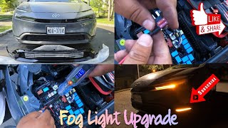 FOG LIGHT/RUNNING LIGHT W/ SEQUENTIAL LED TURN SIGNALS INSTALLED ON MY 2025 5TH GEN TOYOTA PRIUS LE