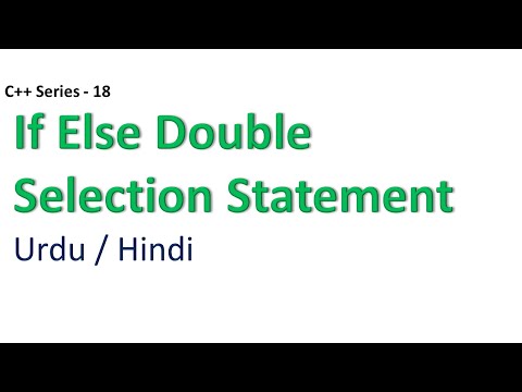 If Else Double Selection Statement | Urdu/Hindi | Haider Ashraf