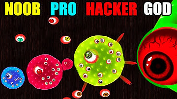 NOOB vs PRO vs HACKER vs GOD in Alien Blob io