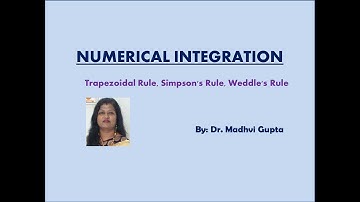 Numerical Integration: Trapezoidal Rule, Simpson