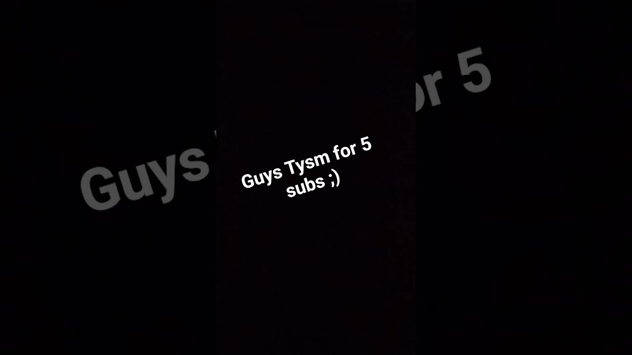 Tysm Of 5 Sub