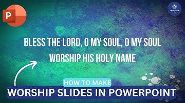 How to Make Worship Slides in PowerPoint | FREE Worship Software