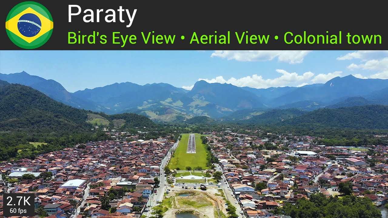 Paraty • Brazil / Bird's Eye View, Aerial View, Colonial town / Drone footage, Cityscape /2.7K 60fps