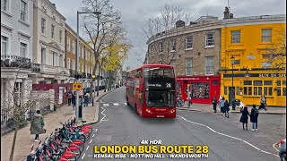 London Bus Ride: Upperdeck adventure through quaint neighbourhoods, Bus 28  Northwest to Southwest