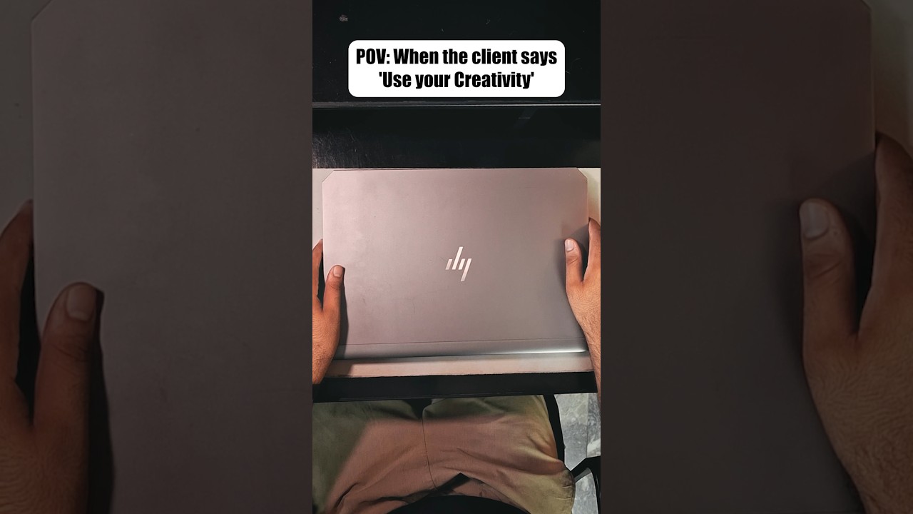 Day 3. When client says 'use your creativity, no restrictions' #relatable #creativeprocess #shorts