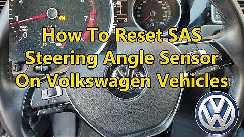 How To Reset SAS Steering Angle Sensor | Power Steering Warning Light On Volkswagen Vehicles