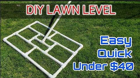 Quick and Easy DIY Lawn Leveling Tool and it