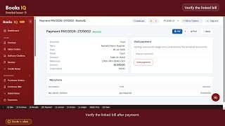 BooksIQ Tutorial 15: Vendor Payment, Partial Bill Allocation & Journal Entry