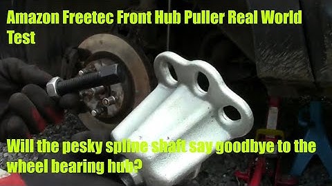 Freetec Front Hub Puller Seized Spline Shaft Nissan Qashqai Test