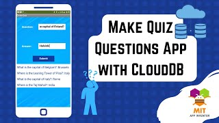 Make Quiz in MIT App Inventor | Quiz Questions in Database | Quiz Questions and answers App #clouddb screenshot 4