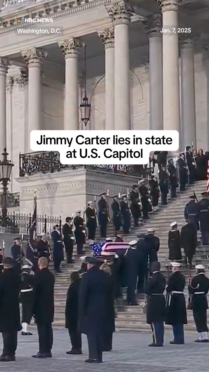 Jimmy Carter lies in state at U.S. Capitol