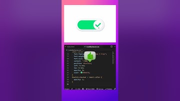 🎛️ Toggle Button with Smooth Animation | HTML & CSS #webdevelopment #coding #htmlcss #shorts