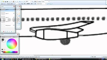Drawing a Boeing 737 in Paint.NET