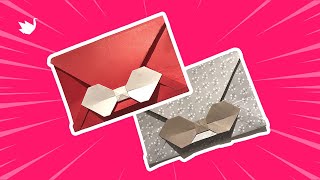 Plier une enveloppe en origami avec un nœud tout mignon