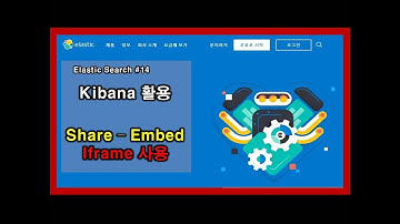 엘라스틱서치(elasticsearch) 14 - Kibana는 어떻게 활용하면 좋을까요? Share - Embed Iframe 기능