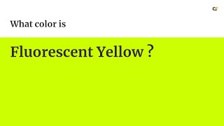 Fluorescent Yellow color #ccff02 hex color - Green color - Cool color ccff02