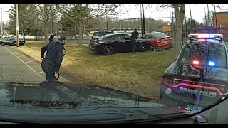 Dashcam footage of East Haven car chase